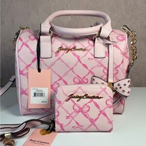 Juicy Couture Pink Satchel and Wallet Set